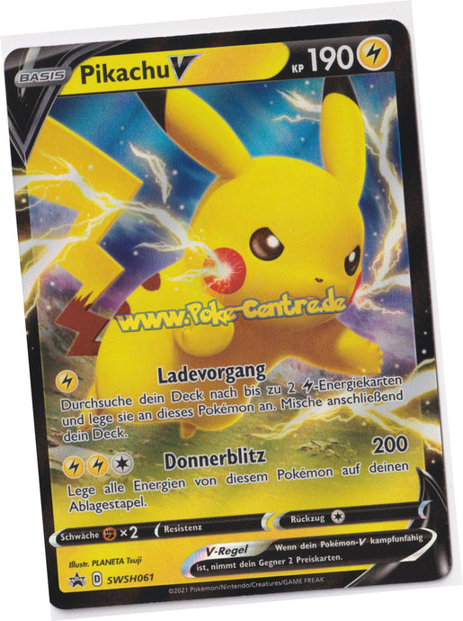 Pikachu V SWSH061 Fullart - Glänzendes Schicksal  Promo Deutsch