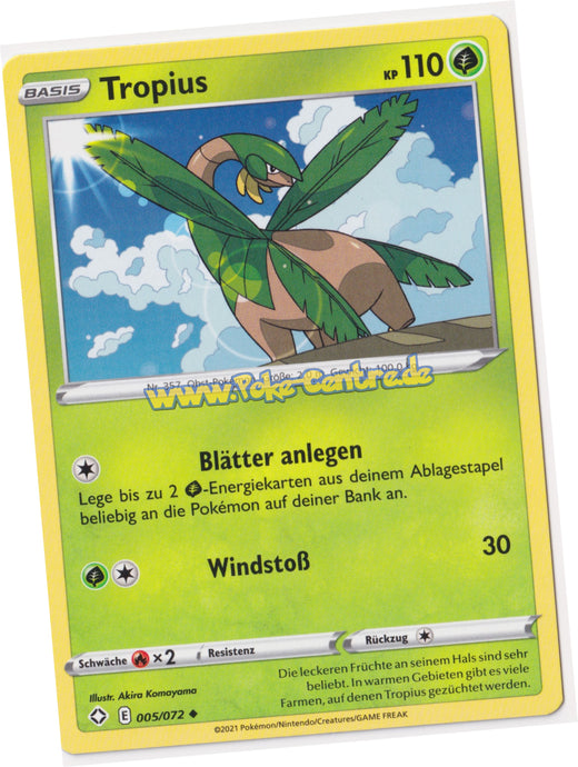 Tropius 005/072 Uncommon - Glänzendes Schicksal Deutsch