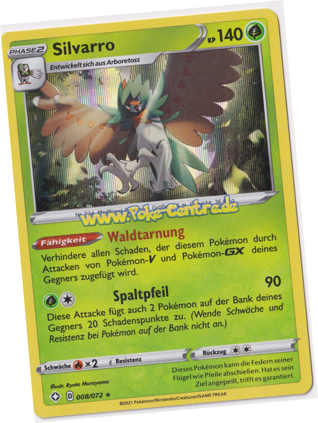 Silvarro 008/072 Rare Holo - Glänzendes Schicksal Deutsch