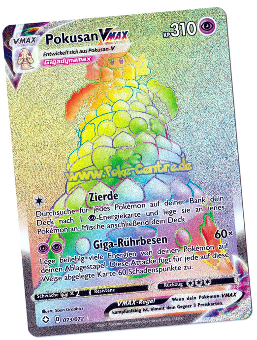 Pokusan VMAX 073/072 Secret Rare - Glänzendes Schicksal Deutsch