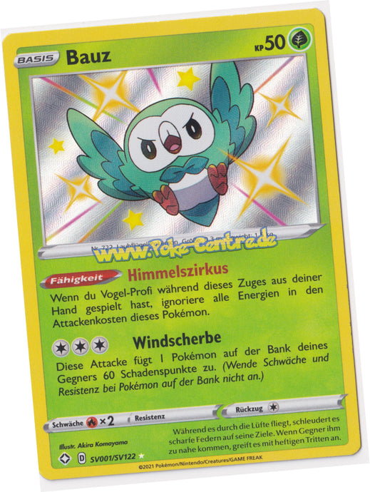Bauz SV001/SV122 Rare Shiny Holo - Glänzendes Schicksal Deutsch