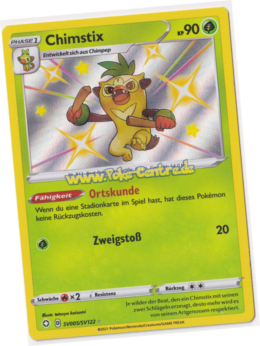 Chimstix SV005/SV122 Rare Shiny Holo - Glänzendes Schicksal Deutsch
