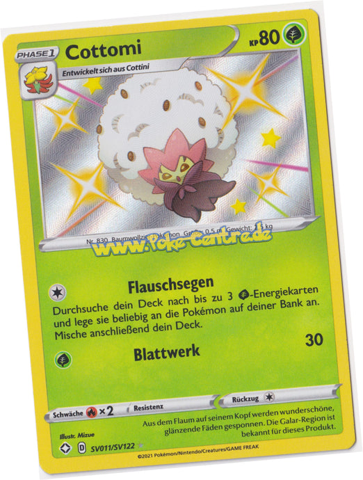 Cottomi SV011/SV122 Rare Shiny Holo - Glänzendes Schicksal Deutsch