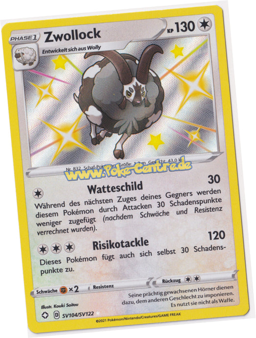 Zwollock SV104/SV122 Rare Shiny Holo - Glänzendes Schicksal Deutsch