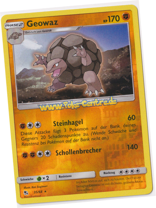 Geowaz 35/68 Rare Reverse Holo - Verborgenes Schicksal Deutsch