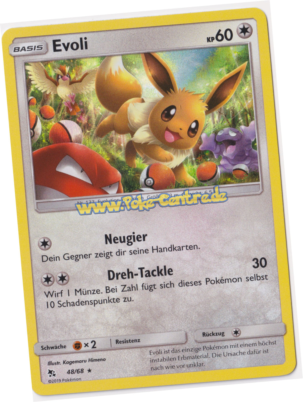 Evoli 48/68 Rare Holo - Verborgenes Schicksal Deutsch