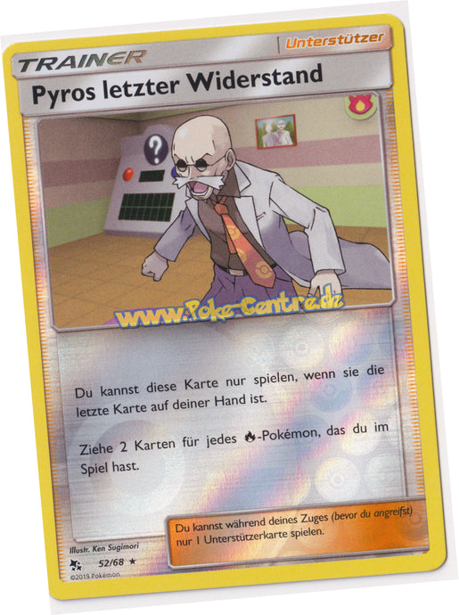 Pyros letzter Widerstand 52/68 Rare Reverse Holo - Verborgenes Schicksal Deutsch