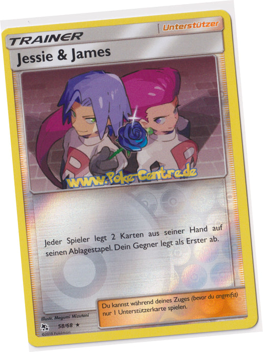 Jessie & James 58/68 Rare Reverse Holo - Verborgenes Schicksal Deutsch