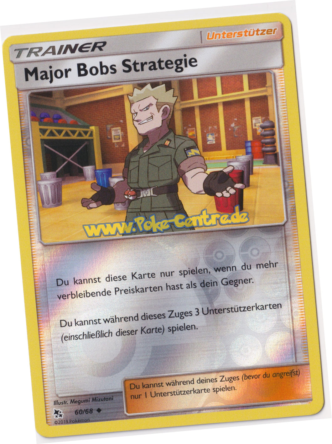 Major Bobs Strategie 60/68 Uncommon Reverse Holo - Verborgenes Schicksal Deutsch