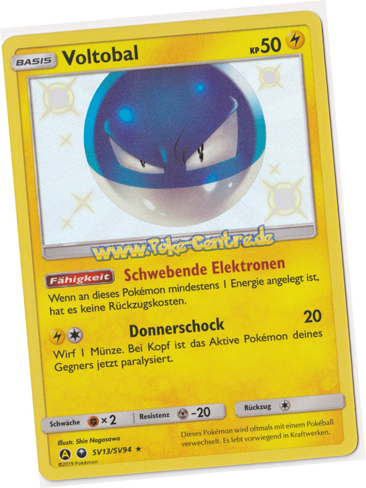 Voltobal SV13/SV94 Rare Shiny Holo - Verborgenes Schicksal Deutsch