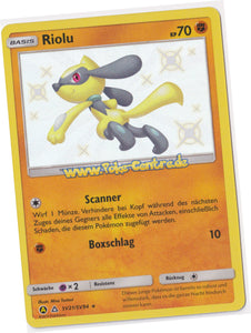Riolu SV21/SV94 Rare Shiny Holo - Verborgenes Schicksal Deutsch