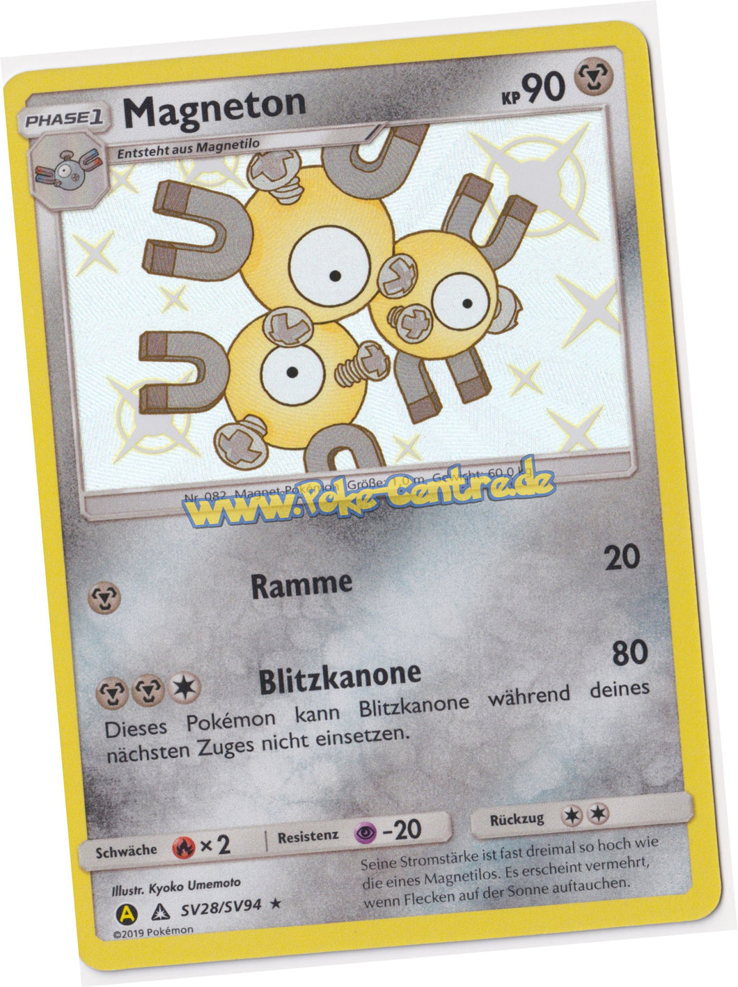Magneton SV28/SV94 Rare Shiny Holo - Verborgenes Schicksal Deutsch
