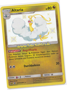 Altaria SV37/SV94 Rare Shiny Holo - Verborgenes Schicksal Deutsch