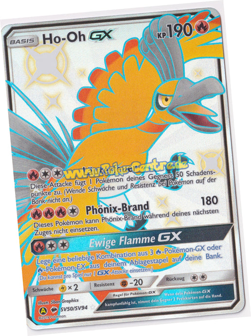 Ho-Oh GX SV50/SV94 Shiny Ultra Rare - Verborgenes Schicksal Deutsch