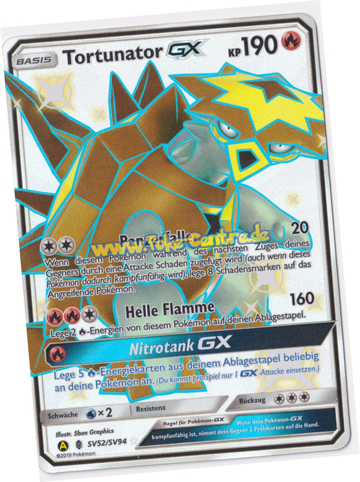 Tortunator GX SV52/SV94 Shiny Ultra Rare - Verborgenes Schicksal Deutsch