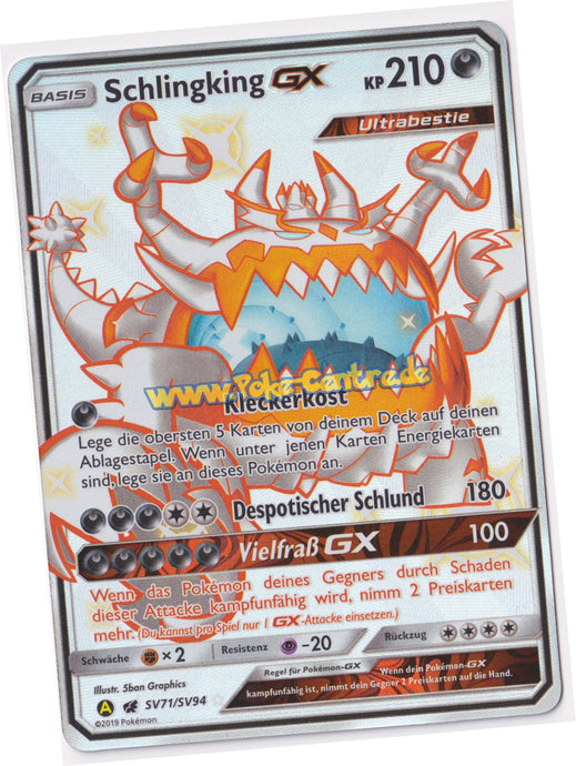 Schlingking GX SV71/SV94 Shiny Ultra Rare - Verborgenes Schicksal Deutsch