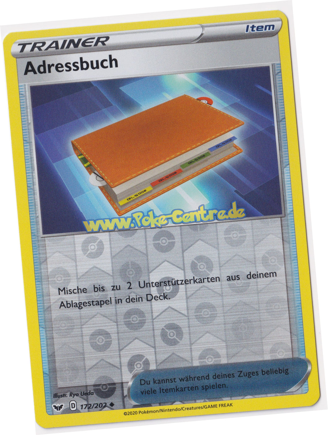 Adressbuch 172/202 Uncommon Reverse Holo - Schwert & Schild Deutsch