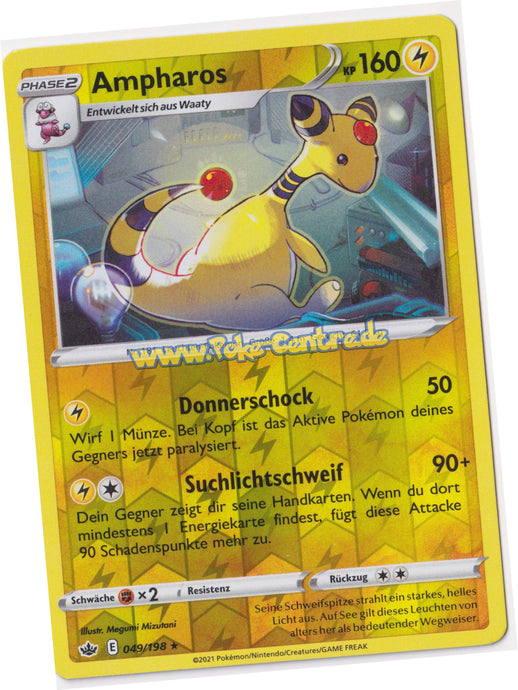 Ampharos 049/198 Rare Reverse Holo - Schaurige Herrschaft Deutsch