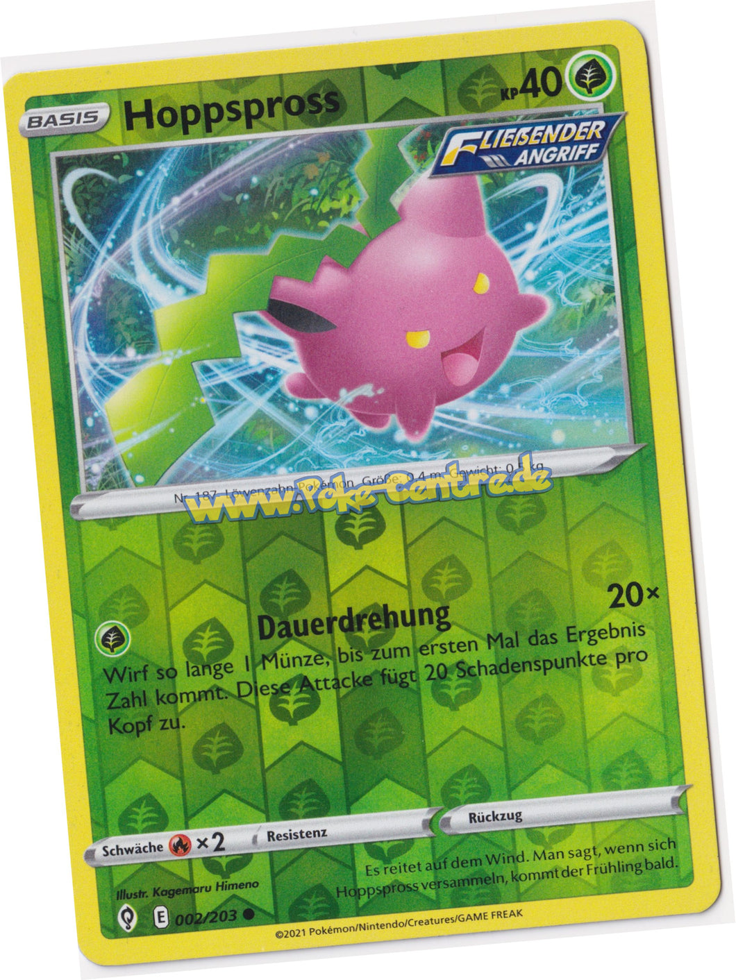 Hoppspross 002/203 Common Reverse Holo - Drachenwandel Deutsch