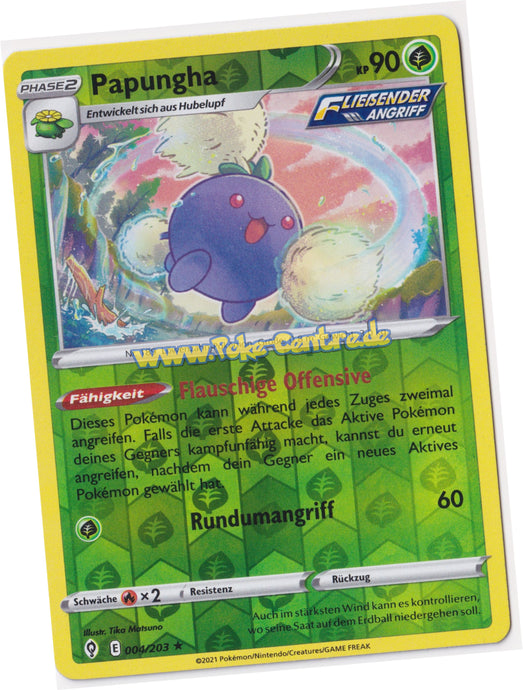 Papungha 004/203 Rare Reverse Holo - Drachenwandel Deutsch