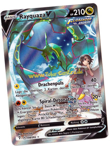 Rayquaza V 194/203 Ultra Rare Alternative Artwork - Drachenwandel Deutsch
