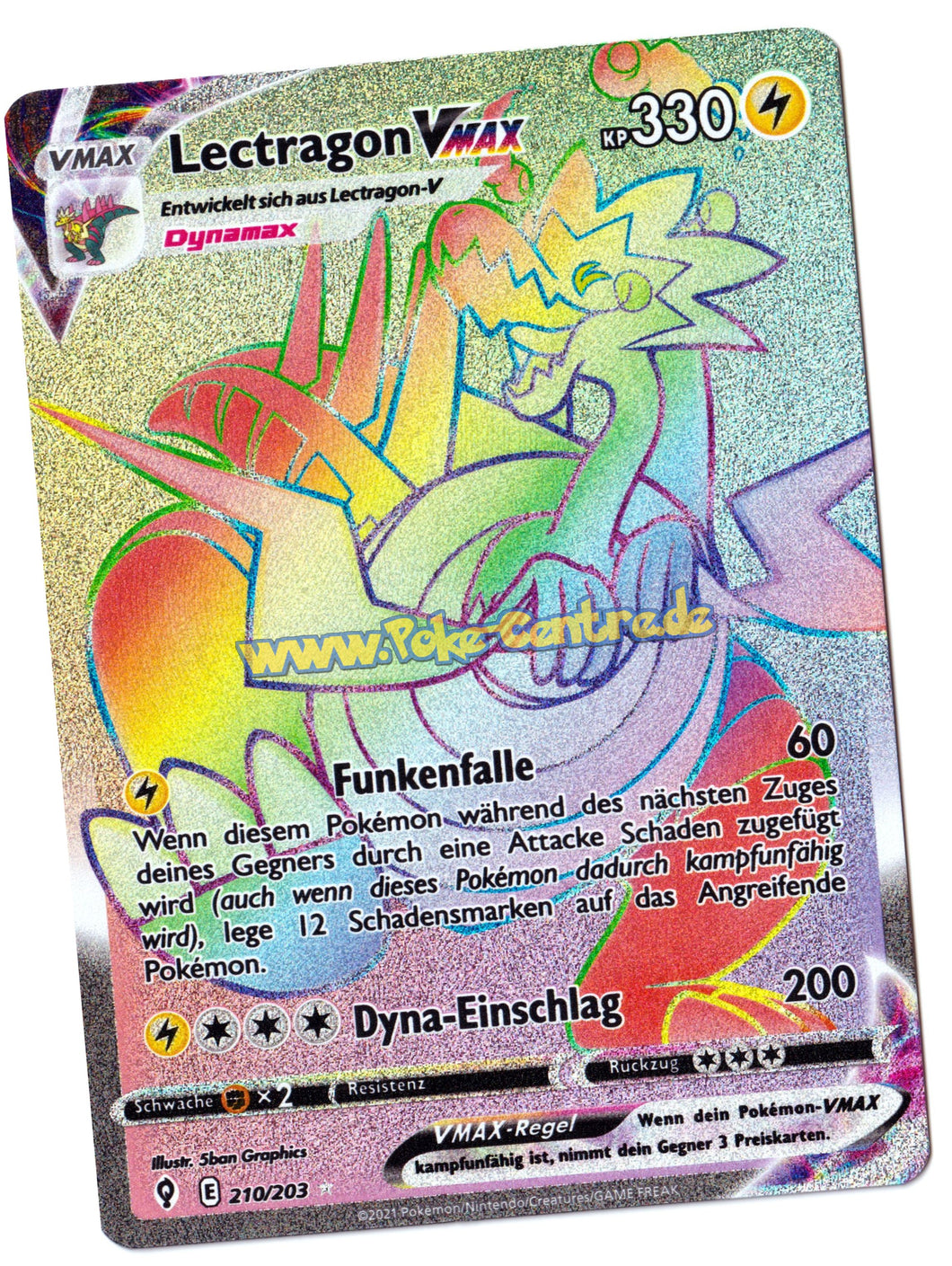 Lectragon VMAX 210/203 Rainbow Rare - Drachenwandel Deutsch