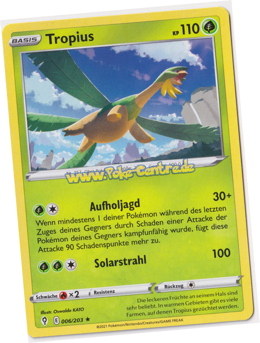 Tropius 006/203 Rare - Drachenwandel Deutsch