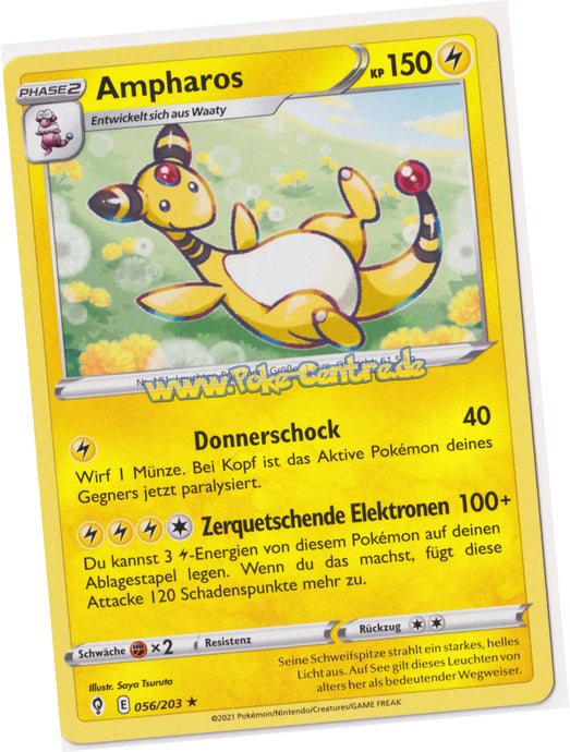 Ampharos 056/203 Rare - Drachenwandel Deutsch