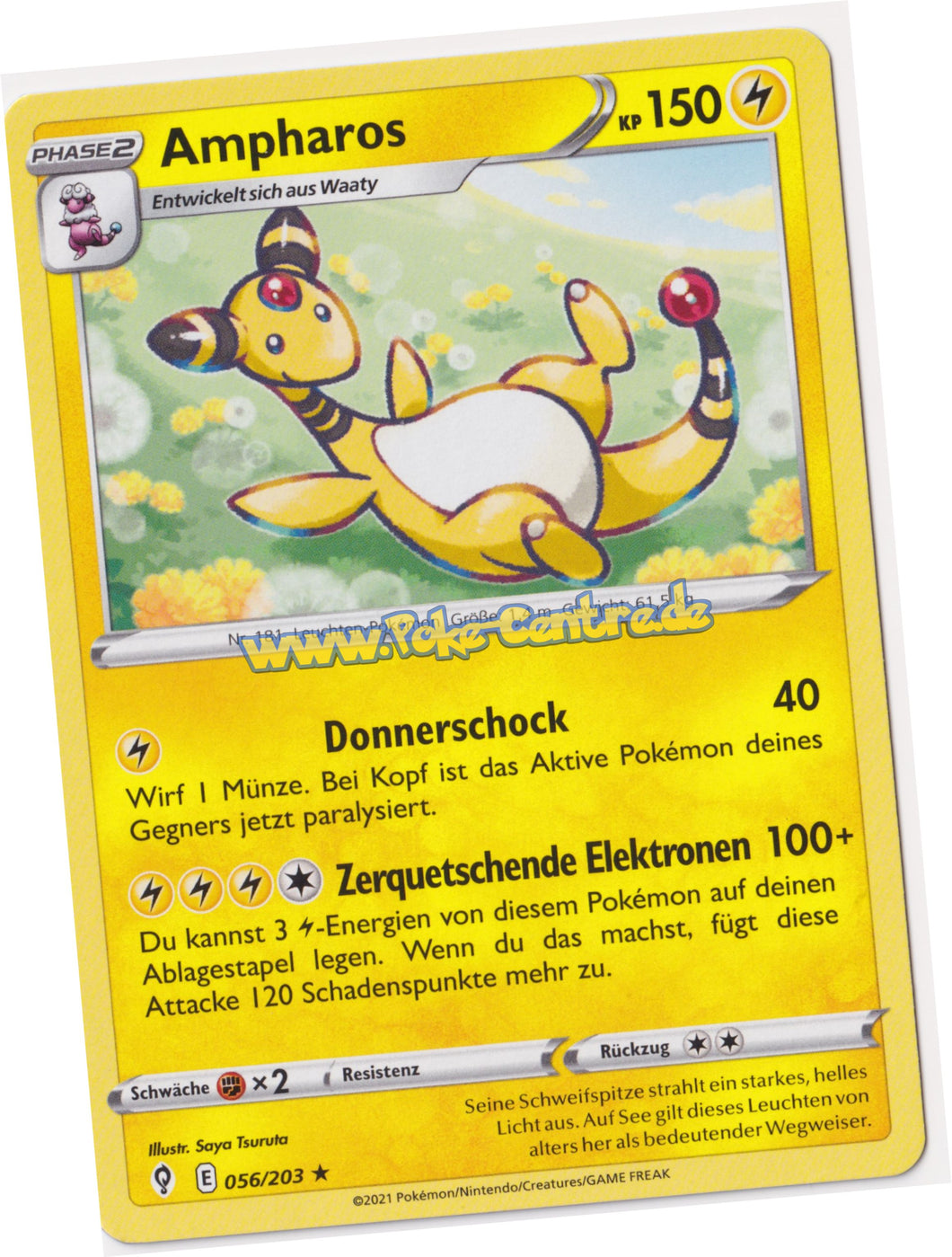Ampharos 056/203 Rare - Drachenwandel Deutsch