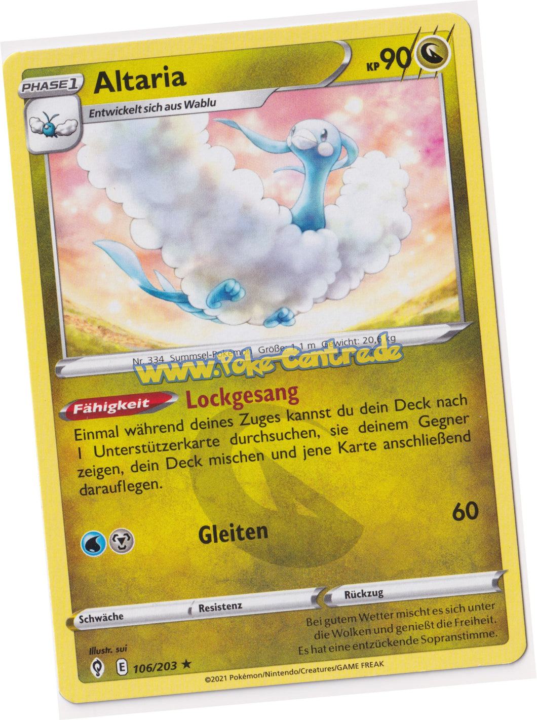Altaria 106/203 Rare - Drachenwandel Deutsch