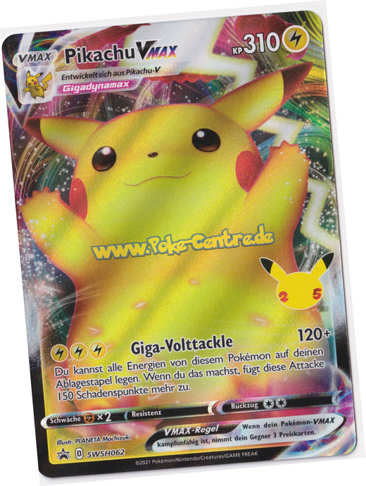 Pikachu VMAX SWSH062 Ultra Rare - Celebrations Promo Deutsch