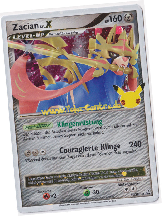Zacian Lv.X SWSH135 - Celebrations Promo Deutsch