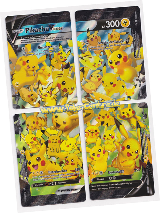 Pikachu V-Union SWSH139, SWSH140, SWSH141, SWSH142