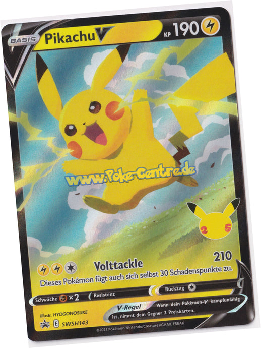 Pikachu V SWSH143 - Celebrations Promo Deutsch