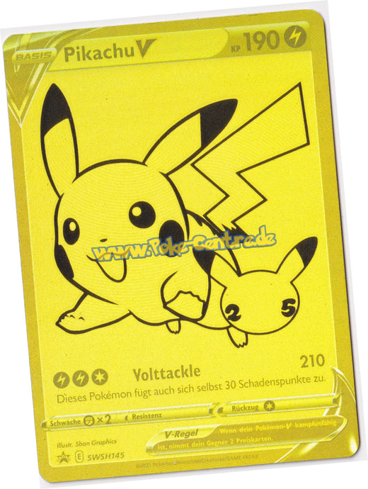 Pikachu V SWSH145 - Celebrations Promo Deutsch