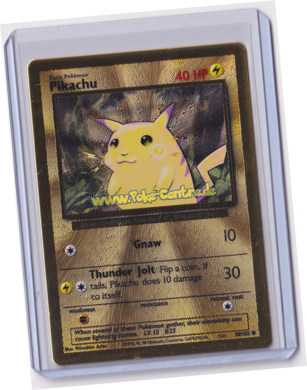 Pikachu 58/102 - Celebrations Gold Metall Promo Englisch