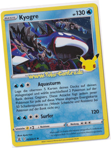 Kyogre 003/025 Rare Holo - Celebrations Deutsch