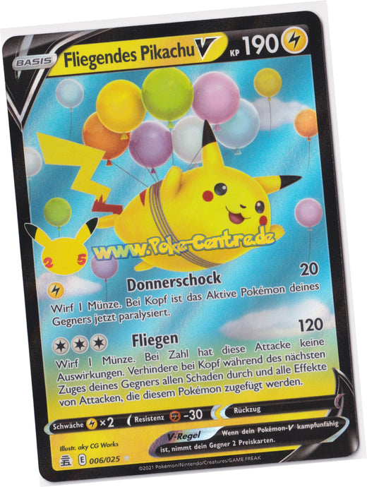 Fliegendes Pikachu V 006/025 Fullart - Celebrations Deutsch