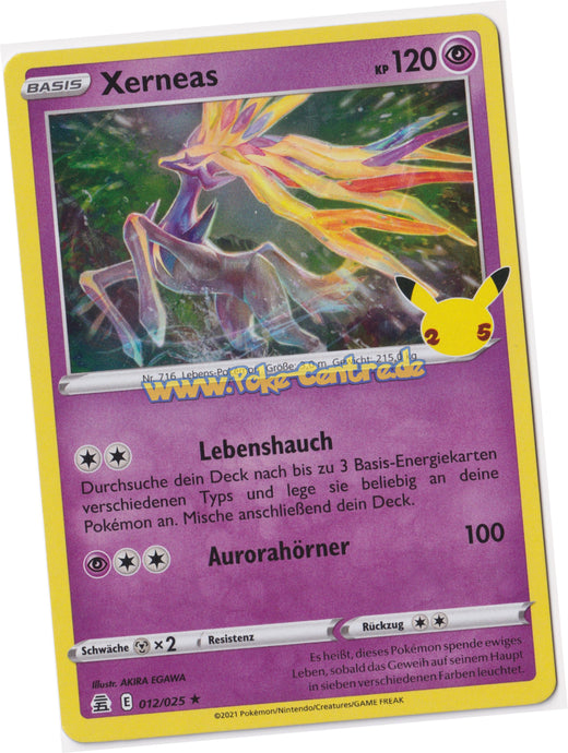 Xerneas 012/025 Rare Holo - Celebrations Deutsch