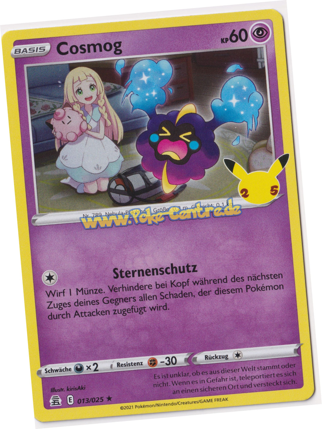 Cosmog 013/025 Rare Holo - Celebrations Deutsch