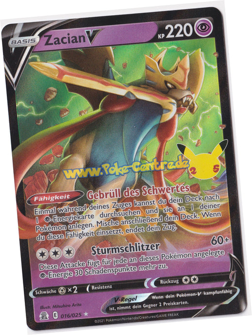 Zacian V 016/025 Fullart - Celebrations Deutsch