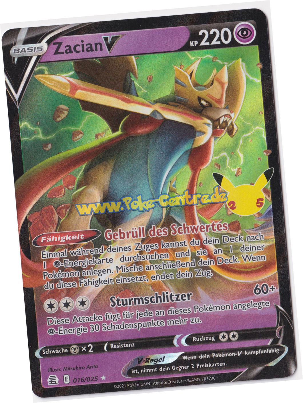 Zacian V 016/025 Fullart - Celebrations Deutsch