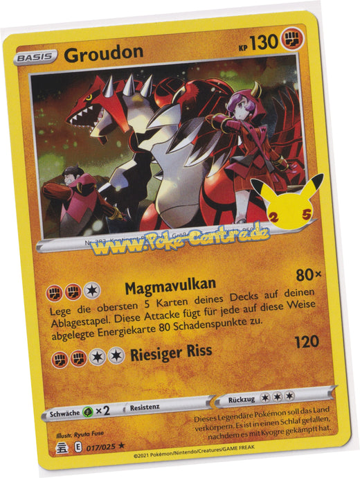 Groudon 017/025 Rare Holo - Celebrations Deutsch