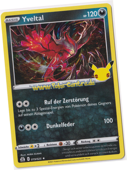 Yveltal 019/025 Rare Holo - Celebrations Deutsch