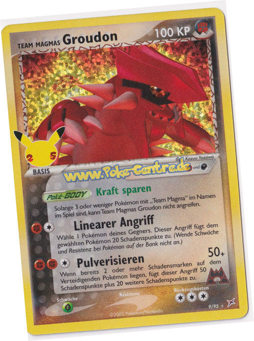 Team Magmas Groudon 9/95 Rare Holo - Celebrations Deutsch