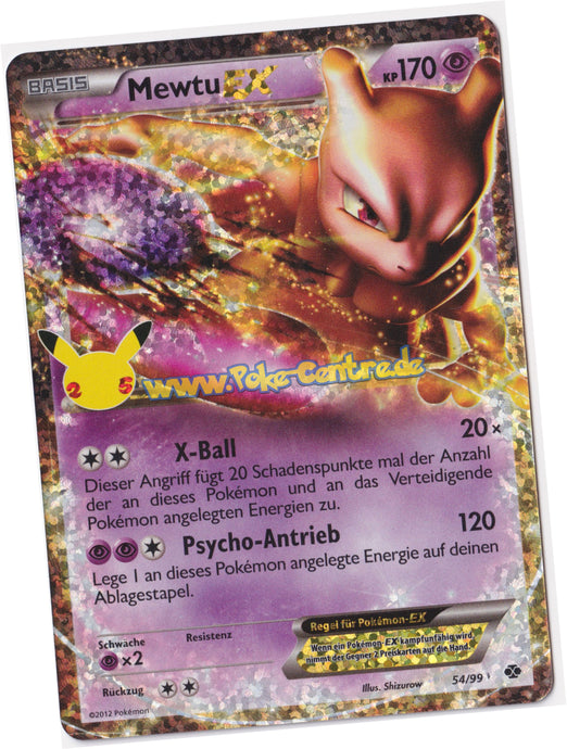 Mewtu EX 54/99 Holo - Celebrations Deutsch
