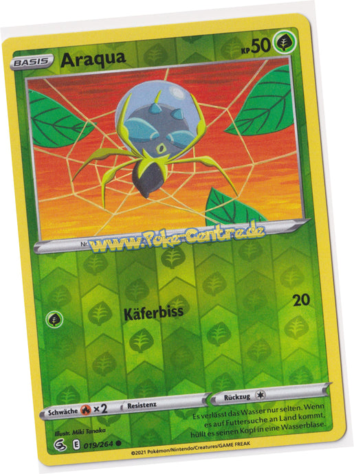 Araqua 019/264 Common Reverse Holo - Fusionsangriff Deutsch