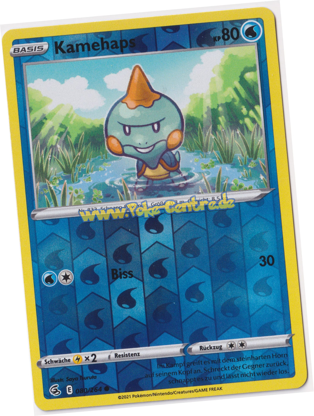 Kamehaps 080/264 Common Reverse Holo - Fusionsangriff Deutsch