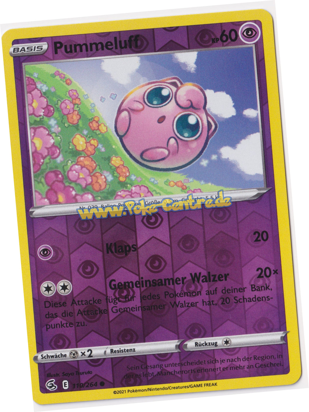 Pummeluff 110/264 Common Reverse Holo - Fusionsangriff Deutsch