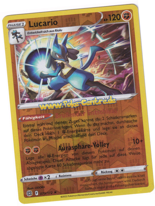 Lucario 079/172 Rare Reverse Holo